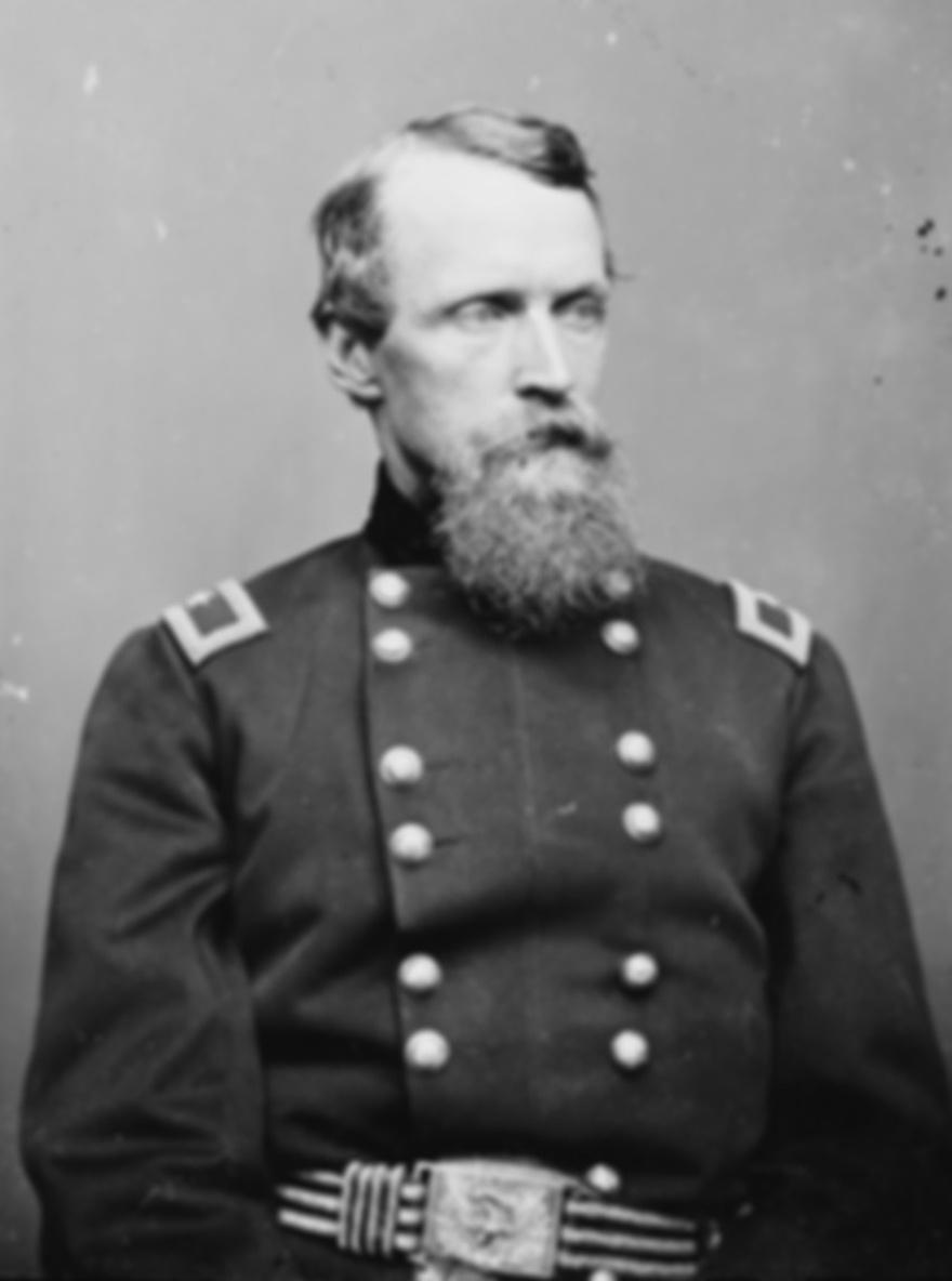Deliberately blurred black-and-white portrait before restoration